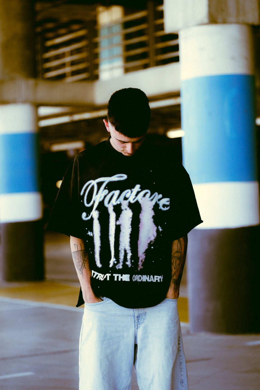 BLACK SPRAY FACTORE 2025 T-SHIRT