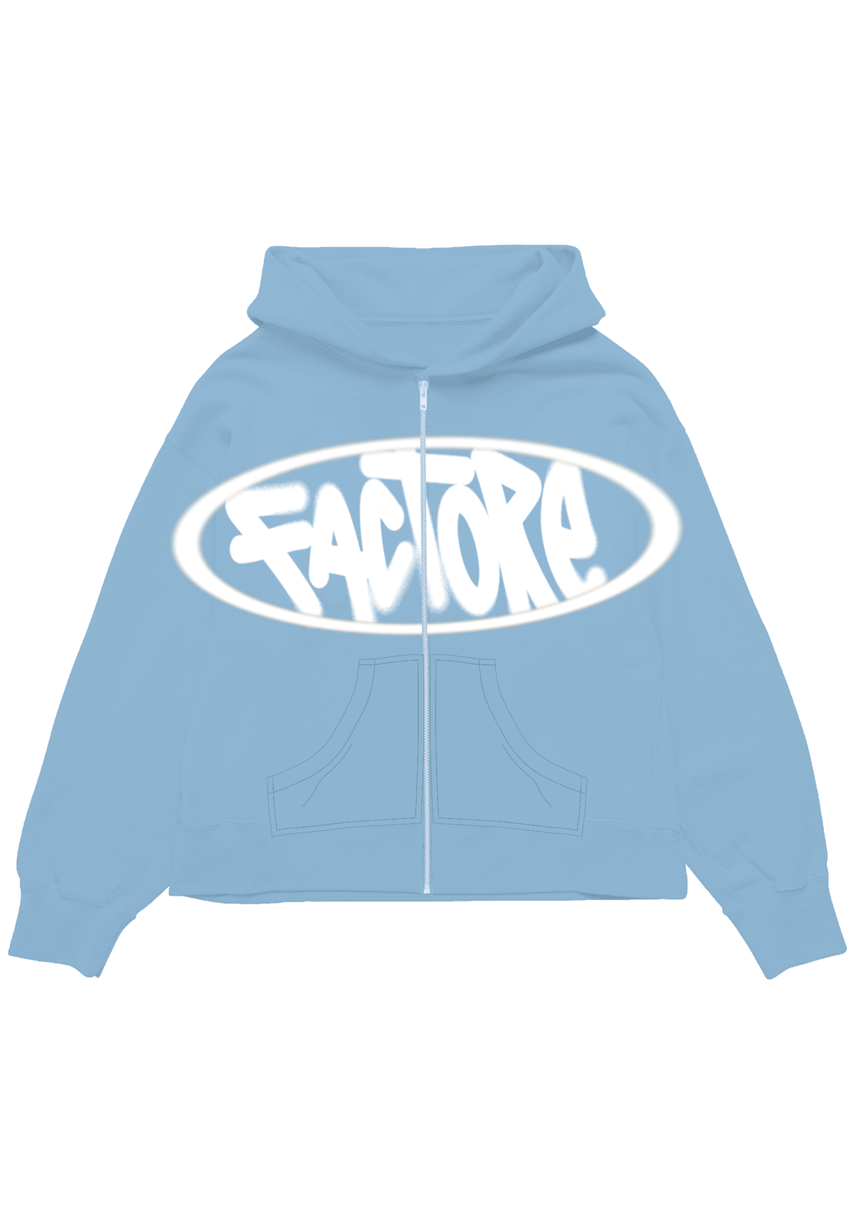 SKY BLUE FACTORE 2025 ZIP JACKET